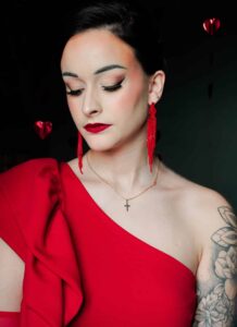 Maquillage shooting photos Saint-Valentin